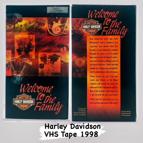 Vintage Harley Davidson 1998 Welcome to The Family VHS Tape - Picture 3 of 11